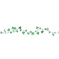St Patrick's Day Shamrocks Wire Garland Decoration 