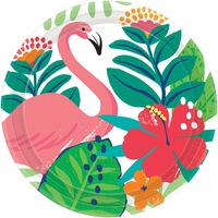 Tropical Jungle Round Paper Lunch Cake Dessert Plates 18 Pack