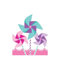 Turning One Girl Loot Bags 8 Pack