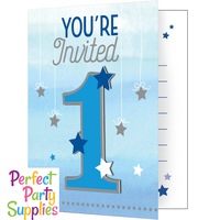 Twinkle Twinkle Little Star Boy Invitations 8 pack