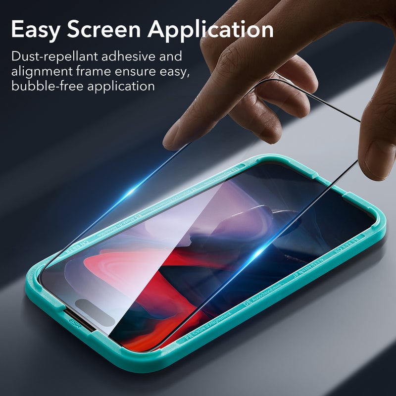 Buy ESR iPhone 15 Pro Max Screen Protector, Genuine ESR Full Cover