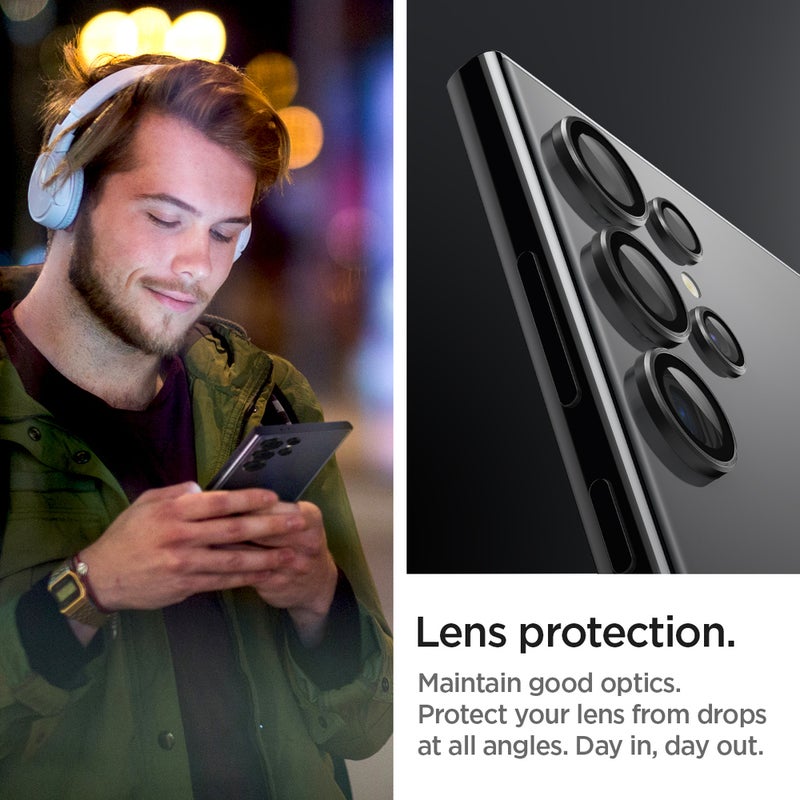 Buy SPIGEN Galaxy S24 Ultra Lens Protector, 2024 Genuine EZ Fit Optik Pro Glass  2PCS for Samsung - MyDeal