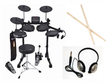 Buy D TRONIC Q2 8 Pce ELECTRONIC DRUM KIT Incl DRUM THRONE STICKS