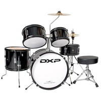 DXP TXJ5BK Junior 5 Piece Junior Acoustic Drum Kit Package