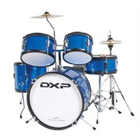 DXP TXJ5MBL 5 DXP TXJ5MBL Junior 5 Piece Junior Acoustic Drum Kit Package Junior Drum Outfit - Metalic Blue