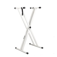 Maestro X-Frame White Keyboard DOUBLE BRACE Stand