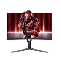 AOC 27' Super Curved 1000R, 2K QHD, VA, Free-Sync Premium, 1ms, 165Hz, HDR10, DP, HDMI, HAS, Flicker Free, Low Blue Mode, VESA 100 Gaming Monitor
