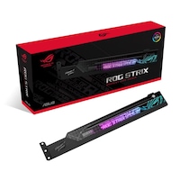 ASUS ROG Strix Graphics Card Holder, Eliminates GPU Sag, Easy Installation, Aura Sync Compatible