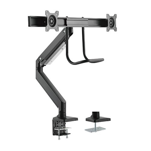 Buy Brateck Dual Monitors Aluminum Heavy-Duty Gas Spring Monitor Arm ...