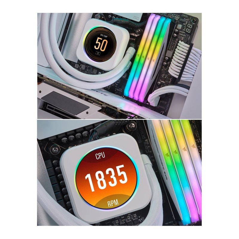 Buy CORSAIR iCUE ELITE CPU Cooler LCD White Display Upgrade Kit ...