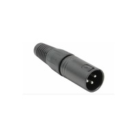 PRO 3 Pin Cable Mount Microphone XLR Connector Male Pack of 2