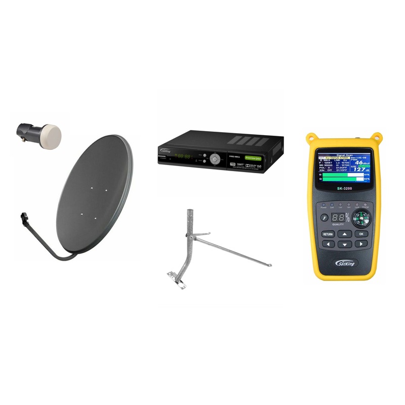 Buy Satking VAST Satellite 75cm FIXED Dish Kit with Sat Finder and Tin