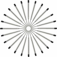 10/20pcs Black/ Blue Ink Refills Compatible With Parker Pen Ball Point Refill