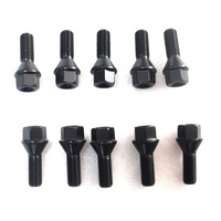 10PCS M12x1.5 Locking Wheel Bolts Fit For BMW E46 E81 E82 E85 E87 E61 E90 E92 MINI