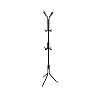 12 Hook 3-Tier Hat Coat Clothes Rack Umbrella Stand Tree Style Steel Hanger New