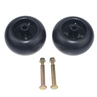 2 x 5" Deck Wheels & Bolts Fit For HUSQVARNA Ride On Mowers 532 13 39-57 , 532193406