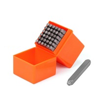 37Pc Letter Number & Symbol Stamp Punch Set Industrial Steel Leather Tool 3mm