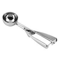 3X Mechanical Steel Ice Cream Scoop Set Cookie Melon Baller Muffin Spoon 4/5/6cm
