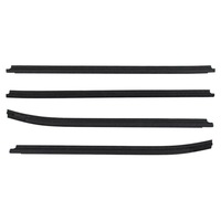 4pcs Black Outer Window Belt Mould Fit for Toyota Hilux Double Cab SR5 2005-2015