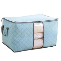 4X Large Fabric Clothes Blanket Quilt Storage Bag Organizer Zipper Box Foldable