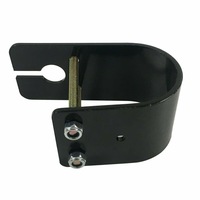 50mm Bullbar Mount Wrap Around Black Slotted Bracket Fit For Antenna UHF CB