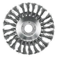 6/8" Weed Brush Steel Wire Trimmer Wheel Garden LawnMower Head Tool Grass Cutter