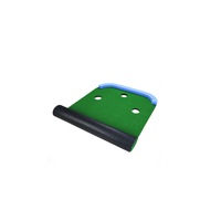 Golf Putting Mat Practice Training Indoor Outdoor Portable Slope Balls Putter
