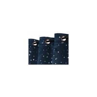 Pair Kids Curtains Blockout Eyelet Blackout Kids Bedroom Curtains Star Pattern