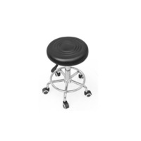 Salon Hairdressing Round Chair PU Swivel Lift Stool Barber Massage
