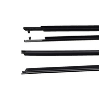 Set 4 Window Glass Moulding Trim Fit For Toyota Landcruiser Prado 150 Series 2009-2018