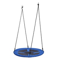 【100cm Heavy duty】 40'' Tree Swing Large Round Seat Kids Outdoor Yard Toy
