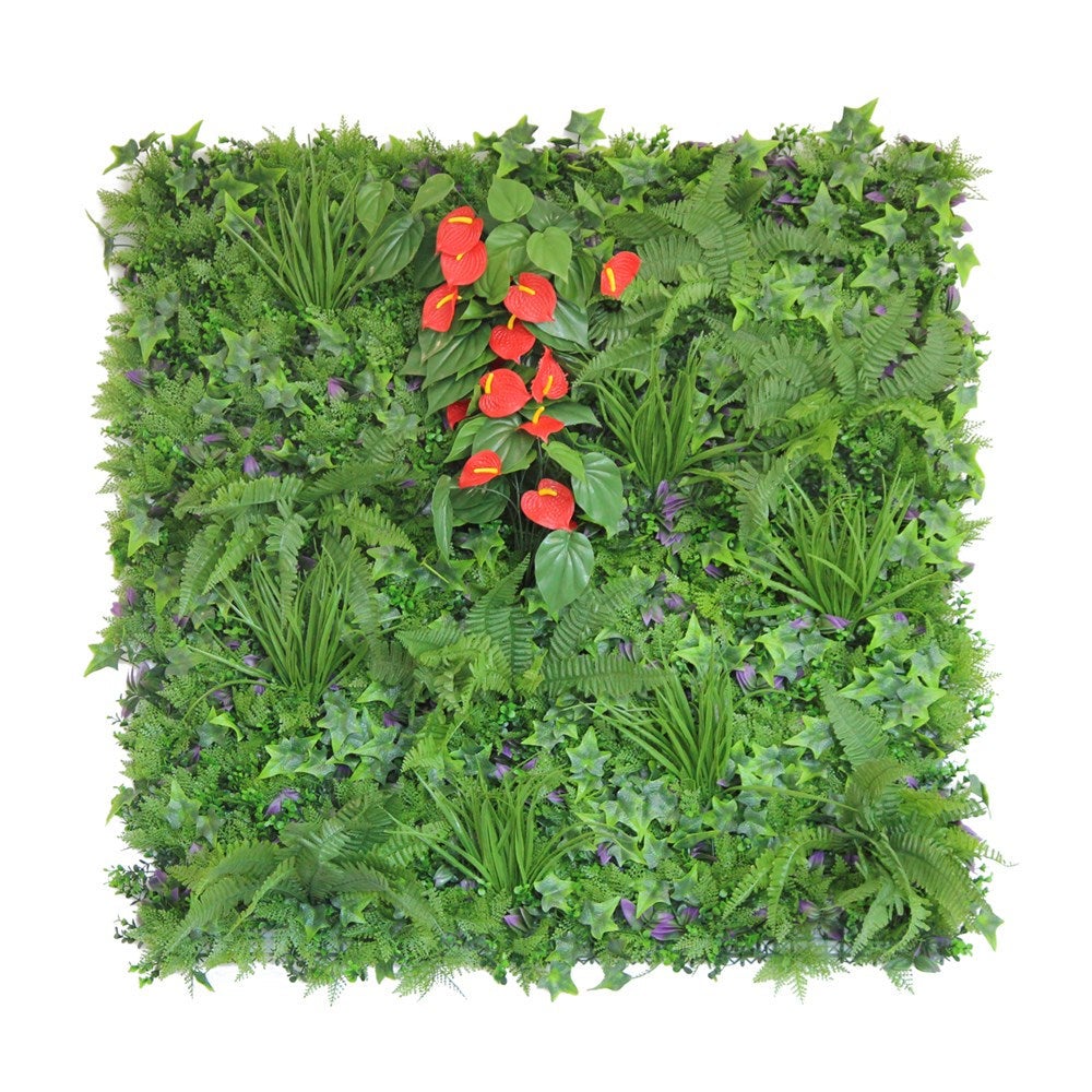 Artificial Hedge - Anthurium - 100 x 100cm