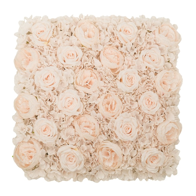 Blush Flower Artificial Wall Tile 50cm x 50cm MyDeal