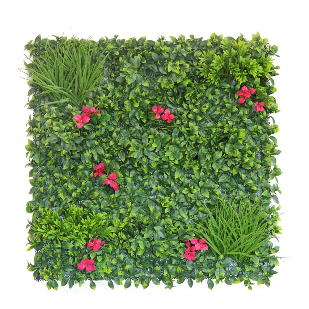 Artificial Hedge - Flower Rush 100 x 100cm