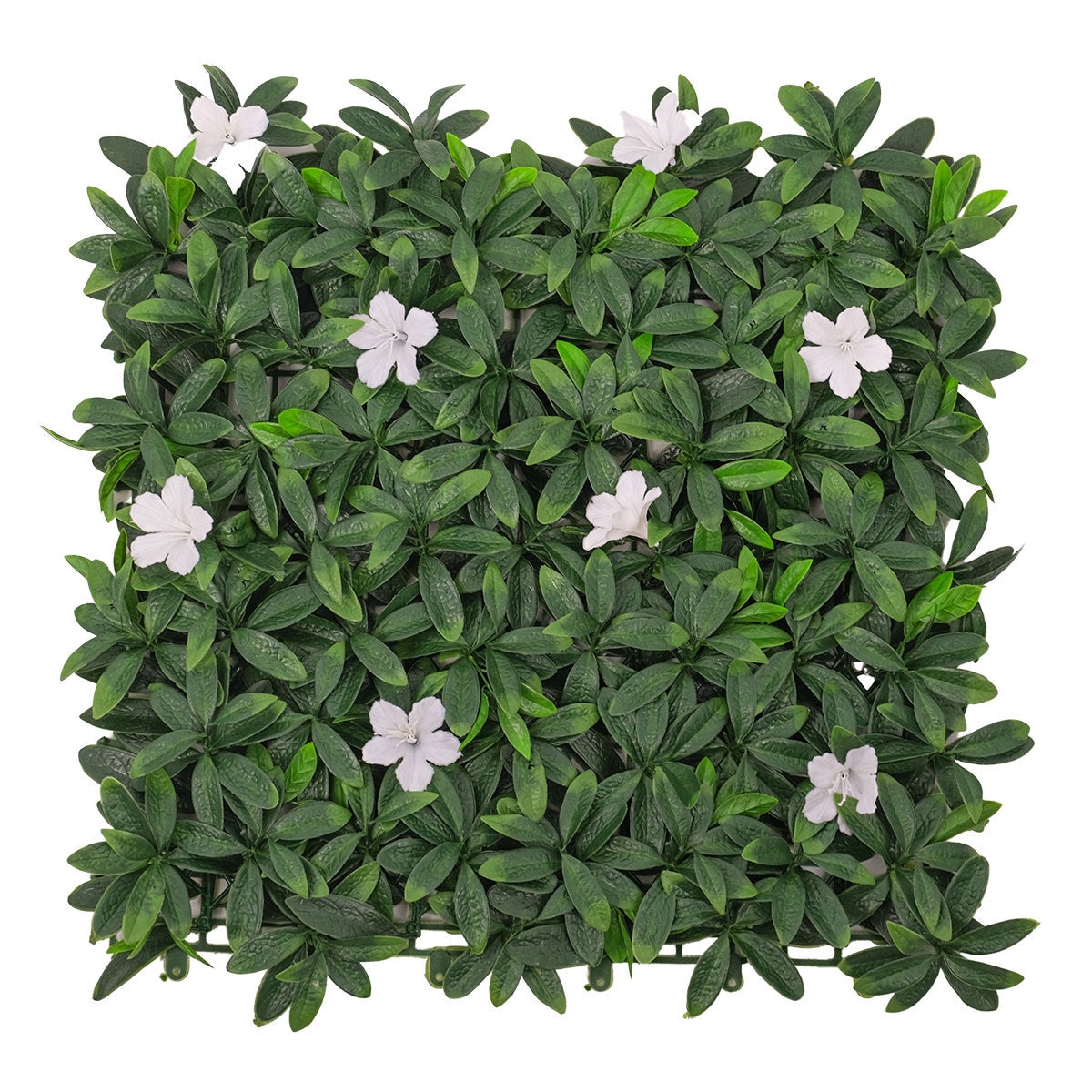 White Petal Artificial Hedge Tile: 50cm x 50cm