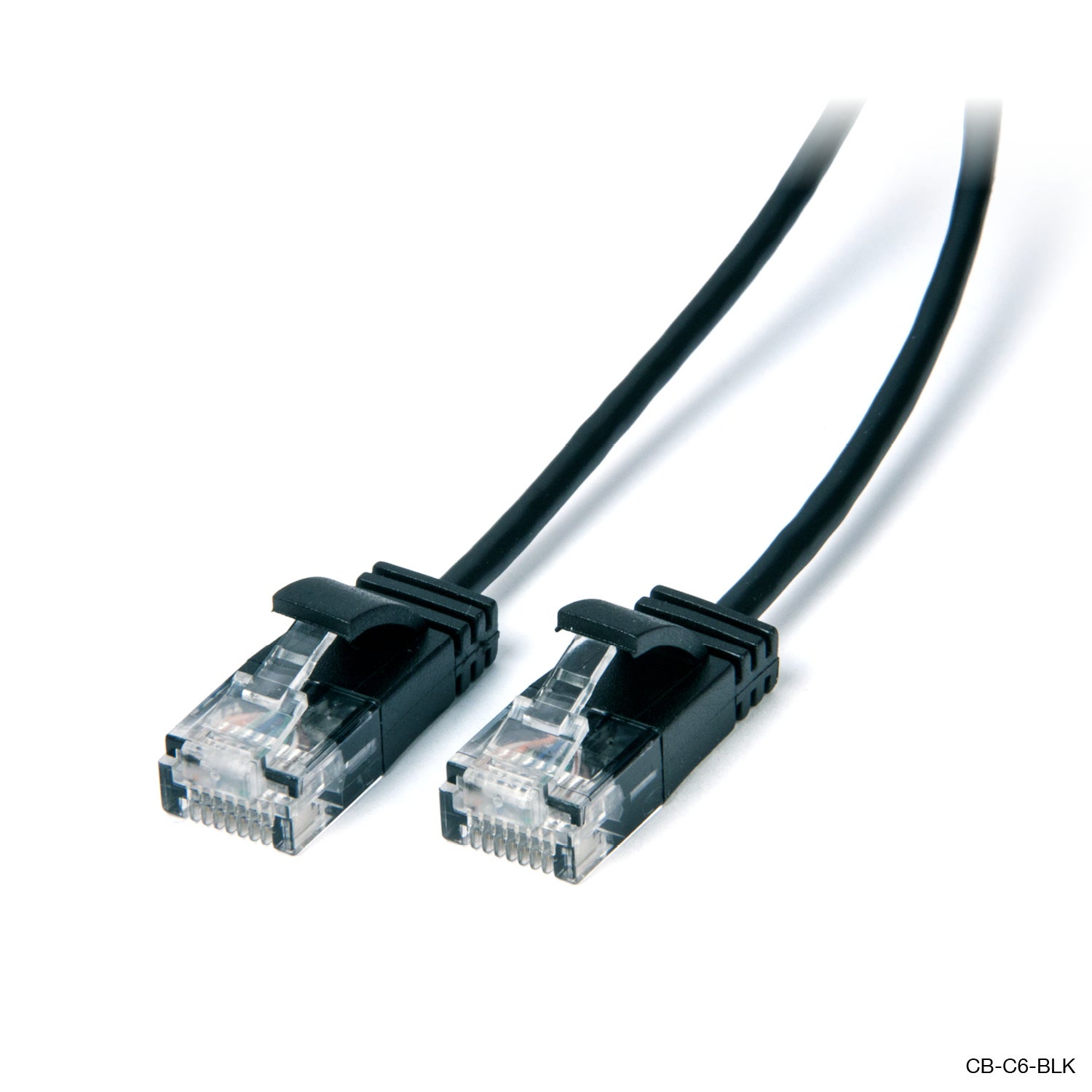 2m Ultra Slim Cat6 Network Cable Black