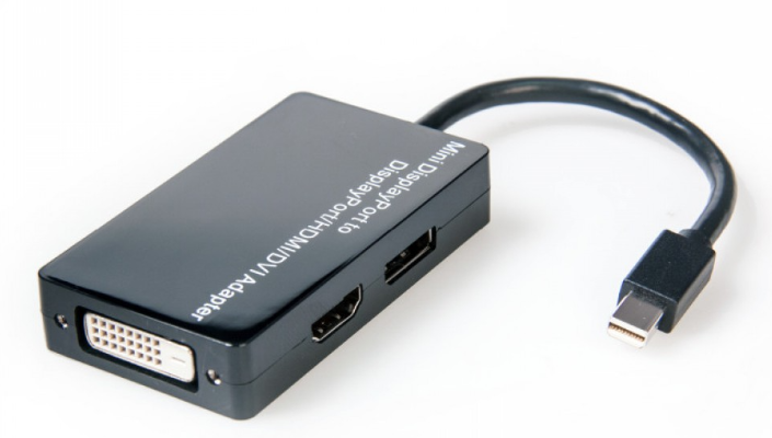 3 in1 Mini DisplayPort to DisplayPort HDMI DVI Adapter Male to 3 Female