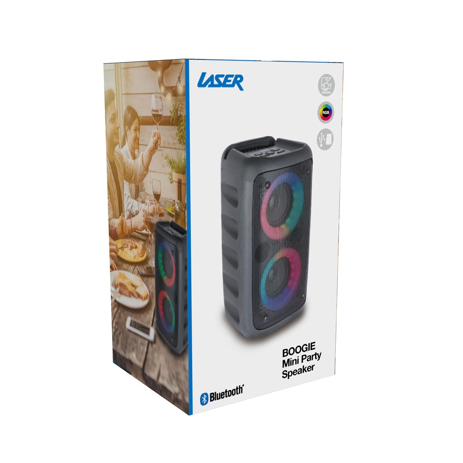 Laser Portable TWS Party Speaker with 