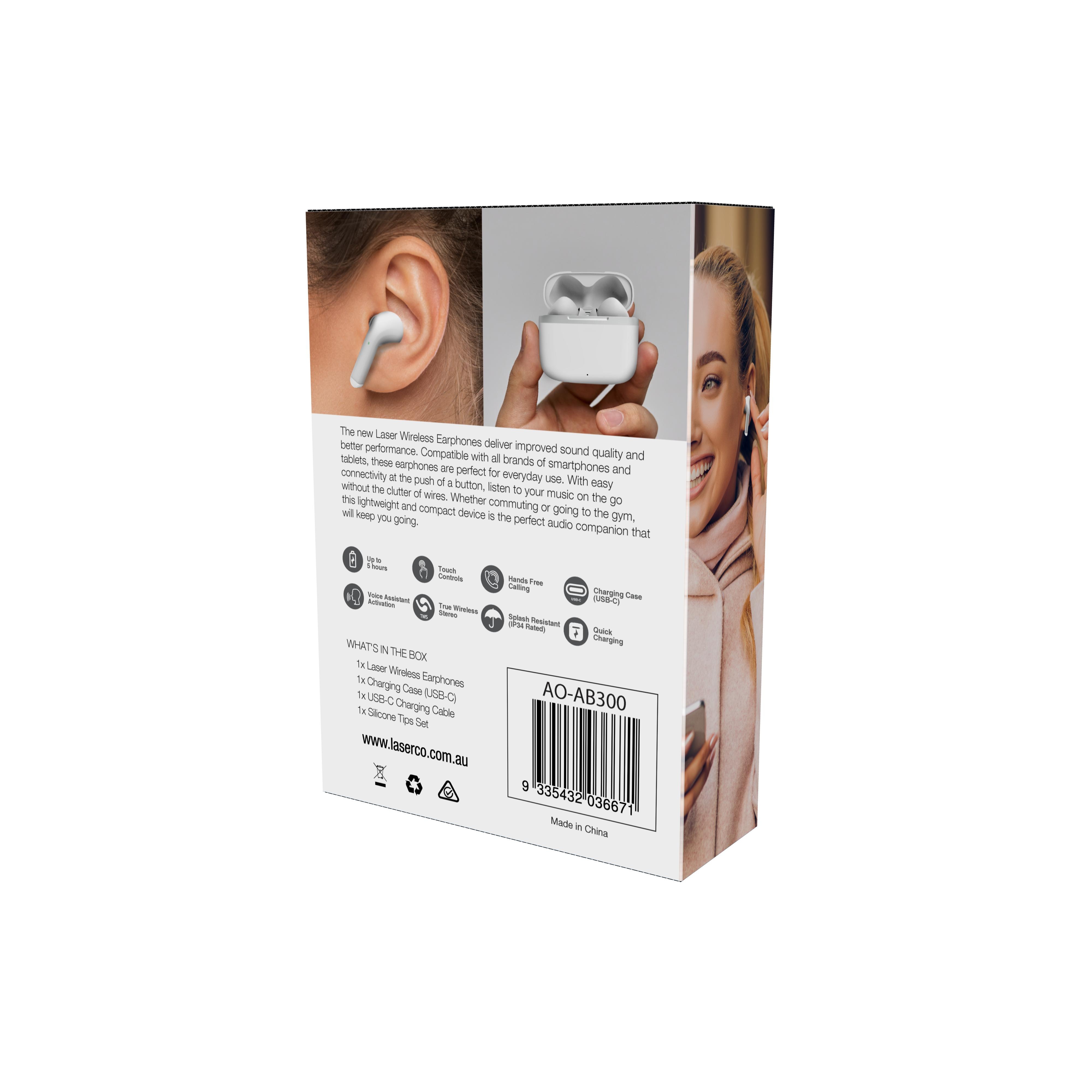 Laser discount wireless earphones