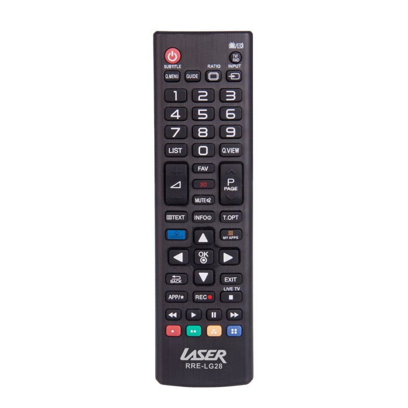 Laser Universal Remote for LG TVs - Model RRE-LG28 - Immediate Functionality
