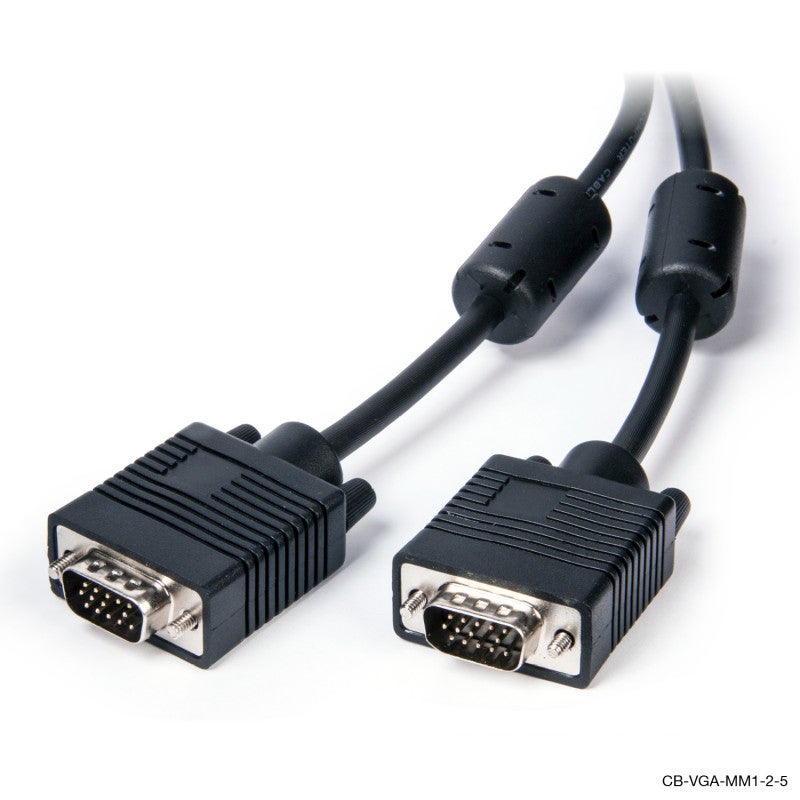 VGA/SVGA Shielded Monitor Cable With Filter Male to Male 5m