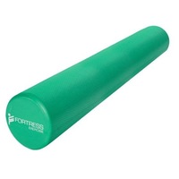Fortress Round Foam Roller (90x15cm) w/ Exercise Chart - Green