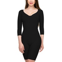 Isavela Post Surgical Full Body Suit with Bra - Black