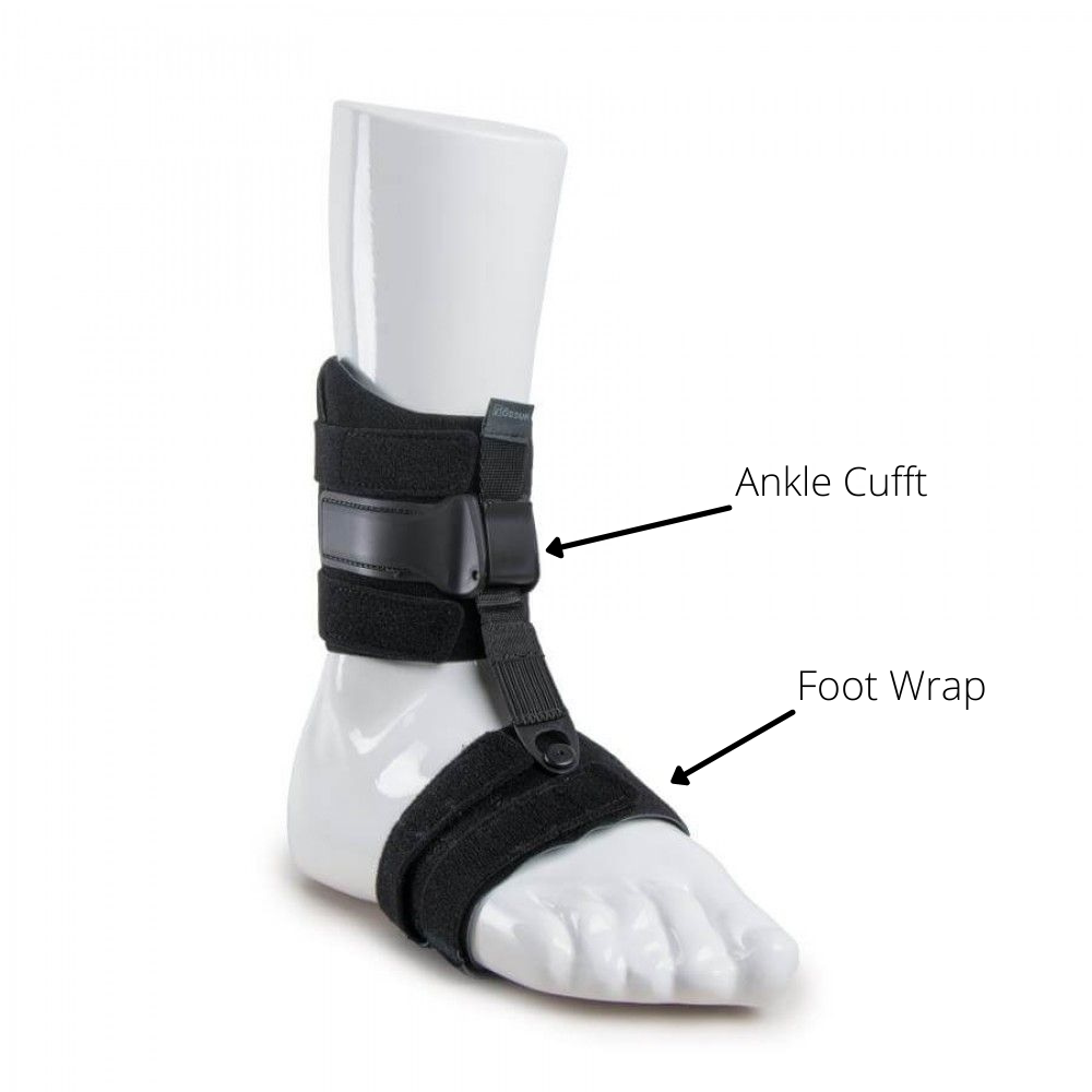 Ossur Rebound Foot Up Ankle Brace - Ankle Cuff + Foot Wrap