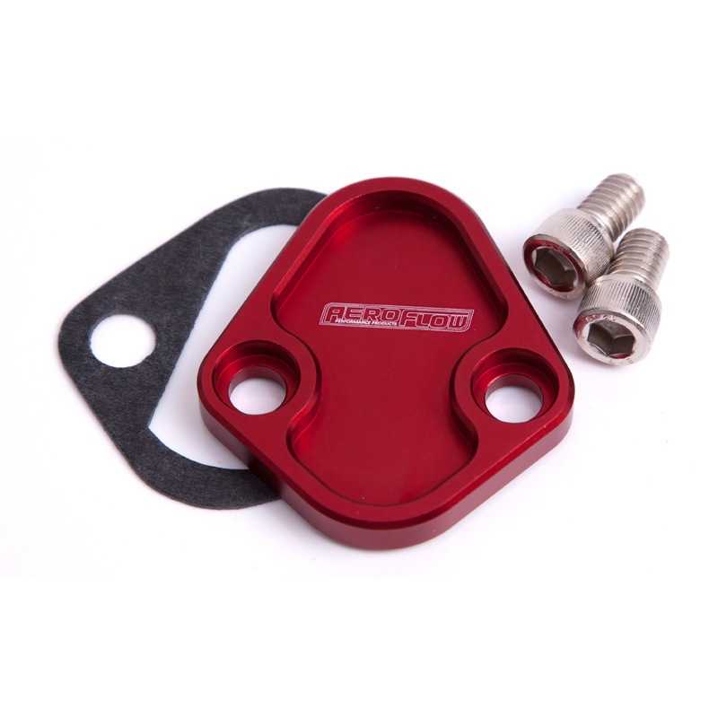 Buy Aeroflow Billet Fuel Pump Block Off Red Chry BBC SBF Bbf AF642027R