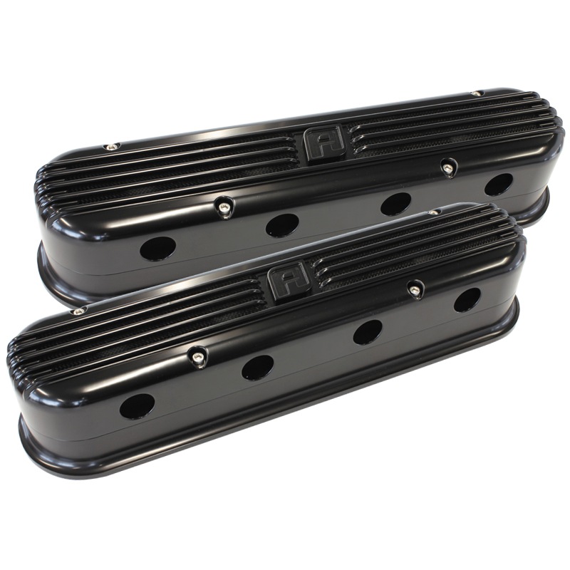 Buy Aeroflow LS Chev Billet Retro Black Valve Covers, LS2 And LS3 Coil ...