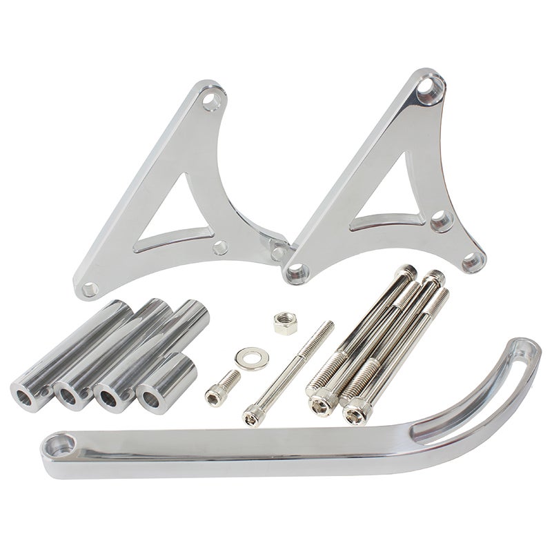 Buy Aeroflow Mid Mount Billet Alternator Bracket Polished Finish Holden ...