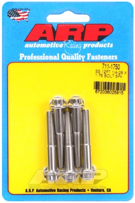 Buy ARP 5-Pack Bolt Kit 12-Point Head S/S 1/4" UNF X 1.750" UHL 5/16 ...