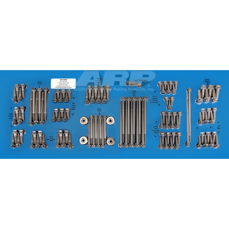 Buy ARP Engine Accessory Bolt Kit 12Point Stainless Steel Holden LS1