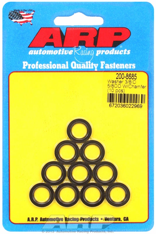 ARP Special Purpose Washer 3/8" I.D 5/8" O.D .062" Thick With Chamfer 10-Pack